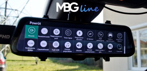 Wideorejestrator lusterko MBG LINE HS900 PRO Sony+ adapter parkingowy Wideorejestrator lusterko MBG LINE HS900 PRO Sony+ adapter parkingowy