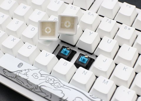 Ducky One 2 White Edition klawiatura Uniwersalne USB Niemiecki Biały Ducky One 2 White Edition klawiatura Uniwersalne USB Niemiecki Biały