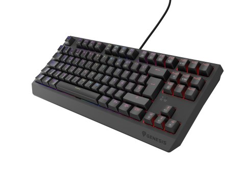 GENESIS Thor 230 TKL klawiatura Gaming USB QWERTY Hiszpański Czarny GENESIS Thor 230 TKL klawiatura Gaming USB QWERTY Hiszpański Czarny