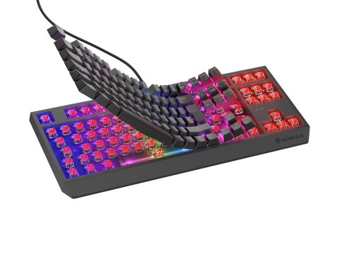 GENESIS Thor 230 TKL klawiatura Gaming USB QWERTY Hiszpański Czarny GENESIS Thor 230 TKL klawiatura Gaming USB QWERTY Hiszpański Czarny