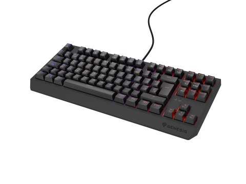 GENESIS Thor 230 TKL klawiatura Gaming USB QWERTY Hiszpański Czarny GENESIS Thor 230 TKL klawiatura Gaming USB QWERTY Hiszpański Czarny
