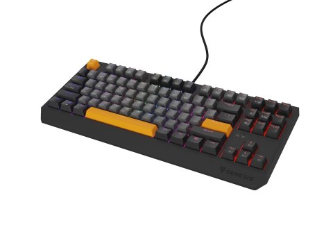 GENESIS Thor 230 TKL klawiatura Gaming USB + RF Wireless + Bluetooth QWERTY Czarny, Szary, Pomarańczowy GENESIS Thor 230 TKL klawiatura Gaming USB + RF Wireless + Bluetooth QWERTY Czarny, Szary, Pomarańczowy