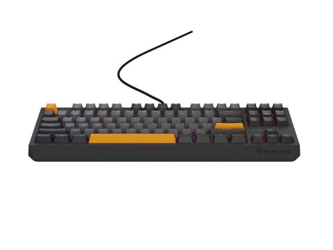 GENESIS Thor 230 TKL klawiatura Gaming USB + RF Wireless + Bluetooth QWERTY Czarny, Szary, Pomarańczowy GENESIS Thor 230 TKL klawiatura Gaming USB + RF Wireless + Bluetooth QWERTY Czarny, Szary, Pomarańczowy