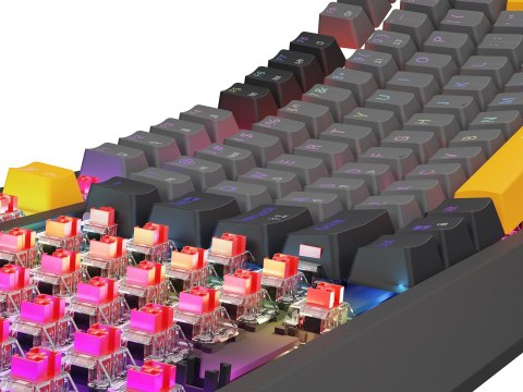 GENESIS Thor 230 TKL klawiatura Gaming USB + RF Wireless + Bluetooth QWERTY Czarny, Szary, Pomarańczowy GENESIS Thor 230 TKL klawiatura Gaming USB + RF Wireless + Bluetooth QWERTY Czarny, Szary, Pomarańczowy