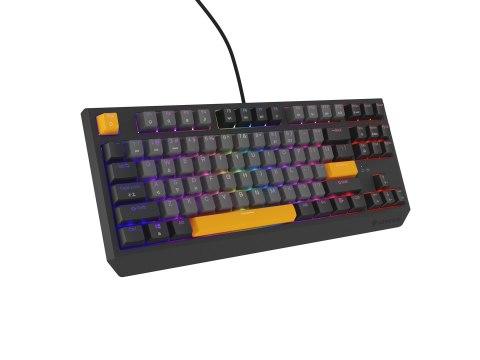 GENESIS Thor 230 TKL klawiatura Gaming USB + RF Wireless + Bluetooth QWERTY Czarny, Szary, Pomarańczowy GENESIS Thor 230 TKL klawiatura Gaming USB + RF Wireless + Bluetooth QWERTY Czarny, Szary, Pomarańczowy