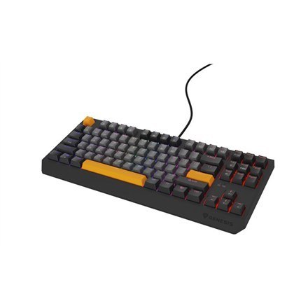 GENESIS Thor 230 TKL klawiatura Gaming USB + RF Wireless + Bluetooth QWERTY Czarny, Szary, Pomarańczowy GENESIS Thor 230 TKL klawiatura Gaming USB + RF Wireless + Bluetooth QWERTY Czarny, Szary, Pomarańczowy
