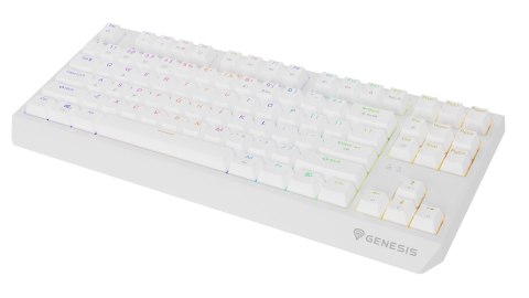 GENESIS Thor 230 TKL klawiatura Gaming USB + RF Wireless + Bluetooth QWERTY US English Biały GENESIS Thor 230 TKL klawiatura Gaming USB + RF Wireless + Bluetooth QWERTY US English Biały