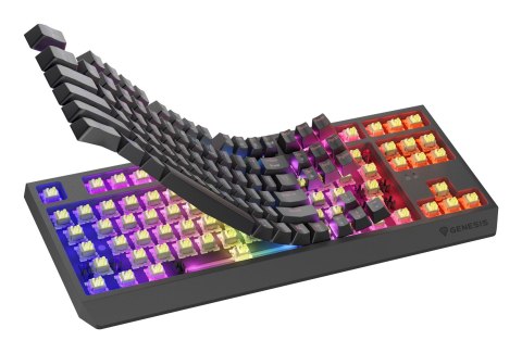 GENESIS Thor 230 TKL klawiatura Gaming USB + RF Wireless + Bluetooth QWERTY US English Czarny GENESIS Thor 230 TKL klawiatura Gaming USB + RF Wireless + Bluetooth QWERTY US English Czarny
