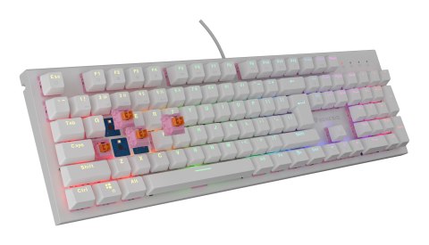 GENESIS Thor 303 klawiatura Gaming USB QWERTY US English Biały GENESIS Thor 303 klawiatura Gaming USB QWERTY US English Biały