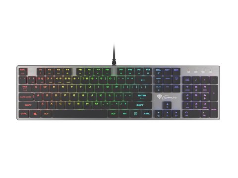 GENESIS Thor 420 RGB klawiatura Gaming USB AZERTY US English Srebrny GENESIS Thor 420 RGB klawiatura Gaming USB AZERTY US English Srebrny