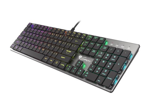 GENESIS Thor 420 RGB klawiatura Gaming USB AZERTY US English Srebrny GENESIS Thor 420 RGB klawiatura Gaming USB AZERTY US English Srebrny