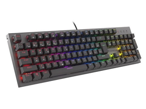 KLAWIATURA DLA GRACZY GENESIS THOR 303 CZ/SK PODŚWIETLENIE RGB MECHANICZNA RED CZARNA SWITCH HOT SWA KLAWIATURA DLA GRACZY GENESIS THOR 303 CZ/SK PODŚWIETLENIE RGB MECHANICZNA RED CZARNA SWITCH HOT SWA