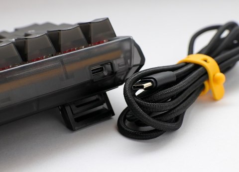 Klawiatura gamingowa Ducky One 3 Aura Black Mini Gaming, RGB LED - MX-Silent-Red Klawiatura gamingowa Ducky One 3 Aura Black Mini Gaming, RGB LED - MX-Silent-Red
