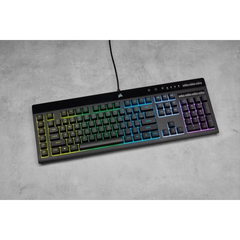 Corsair K55 RGB PRO klawiatura Gaming USB QWERTZ Niemiecki Czarny Corsair K55 RGB PRO klawiatura Gaming USB QWERTZ Niemiecki Czarny
