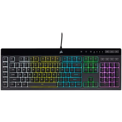 Corsair K55 RGB PRO klawiatura Gaming USB QWERTZ Niemiecki Czarny Corsair K55 RGB PRO klawiatura Gaming USB QWERTZ Niemiecki Czarny