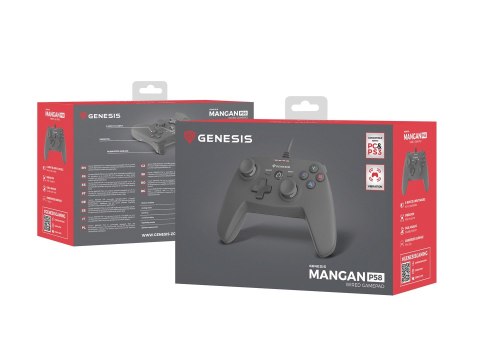 GENESIS P58 Czarny USB Gamepad Analogowy PC, Playstation 3 GENESIS P58 Czarny USB Gamepad Analogowy PC, Playstation 3