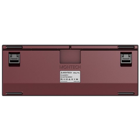 Montech MKey TKL klawiatura Gaming USB Bordowy, Ciemny Szary Montech MKey TKL klawiatura Gaming USB Bordowy, Ciemny Szary