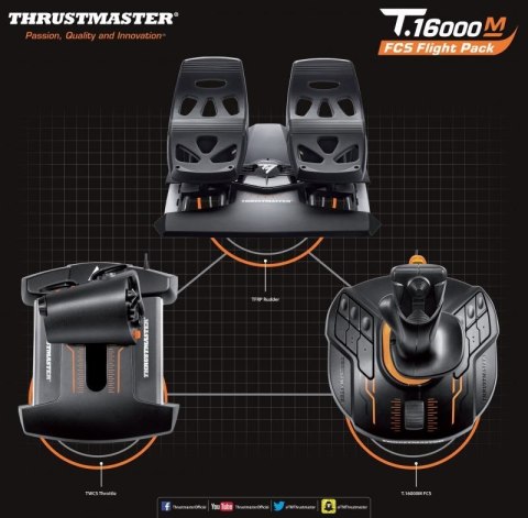THRUSTMASTER JOYSTICK T16000M FLIGHT PACK (PC) THRUSTMASTER JOYSTICK T16000M FLIGHT PACK (PC)