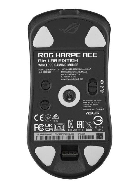 ASUS ROG Harpe Ace Aim Lab Edition myszka Gaming Oburęczny RF Wireless + Bluetooth + USB Type-A Optyczny 36000 DPI ASUS ROG Harpe Ace Aim Lab Edition myszka Gaming Oburęczny RF Wireless + Bluetooth + USB Type-A Optyczny 36000 DPI