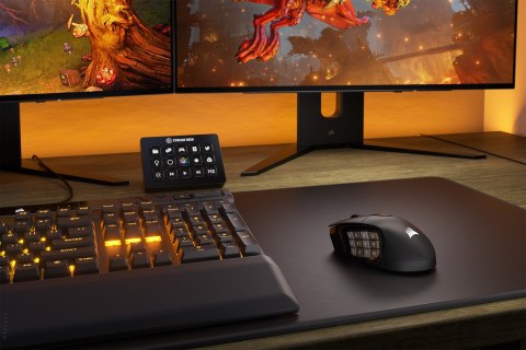 Corsair SCIMITAR ELITE WIRELESS myszka Gaming Po prawej stronie RF Wireless + Bluetooth + USB Type-C Optyczny 26000 DPI Corsair SCIMITAR ELITE WIRELESS myszka Gaming Po prawej stronie RF Wireless + Bluetooth + USB Type-C Optyczny 26000 DPI