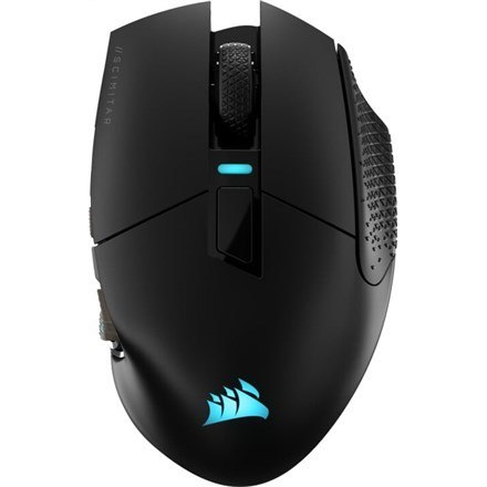 Corsair SCIMITAR ELITE WIRELESS myszka Gaming Po prawej stronie RF Wireless + Bluetooth + USB Type-C Optyczny 26000 DPI Corsair SCIMITAR ELITE WIRELESS myszka Gaming Po prawej stronie RF Wireless + Bluetooth + USB Type-C Optyczny 26000 DPI