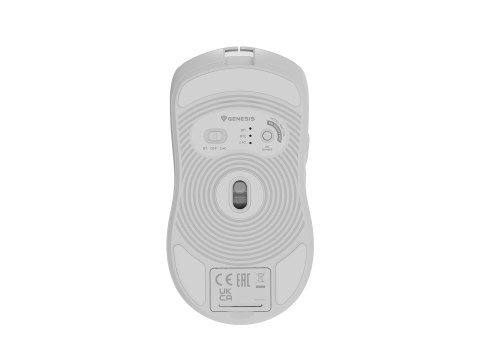 GENESIS Zircon 500 myszka Gaming Po prawej stronie RF Wireless + Bluetooth + USB Type-C Optyczny 10000 DPI GENESIS Zircon 500 myszka Gaming Po prawej stronie RF Wireless + Bluetooth + USB Type-C Optyczny 10000 DPI