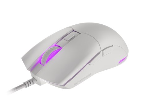 Mysz dla graczy Genesis Krypton 750 lekka 8000 DPI PAW3333 RGB Biała gamingowa Mysz dla graczy Genesis Krypton 750 lekka 8000 DPI PAW3333 RGB Biała gamingowa