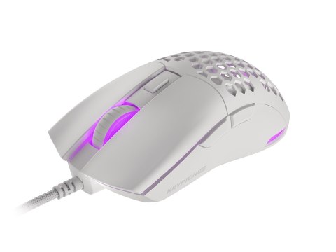 Mysz dla graczy Genesis Krypton 750 lekka 8000 DPI PAW3333 RGB Biała gamingowa Mysz dla graczy Genesis Krypton 750 lekka 8000 DPI PAW3333 RGB Biała gamingowa