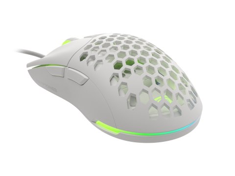 Mysz dla graczy Genesis Krypton 750 lekka 8000 DPI PAW3333 RGB Biała gamingowa Mysz dla graczy Genesis Krypton 750 lekka 8000 DPI PAW3333 RGB Biała gamingowa