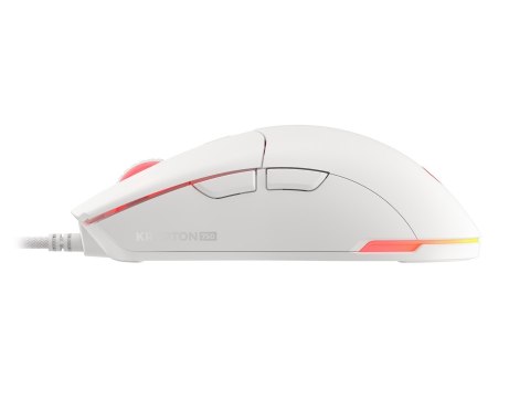 Mysz dla graczy Genesis Krypton 750 lekka 8000 DPI PAW3333 RGB Biała gamingowa Mysz dla graczy Genesis Krypton 750 lekka 8000 DPI PAW3333 RGB Biała gamingowa