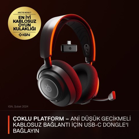 Słuchawki SteelSeries Arctis Nova 7 Czarne (61553) Słuchawki SteelSeries Arctis Nova 7 Czarne (61553)