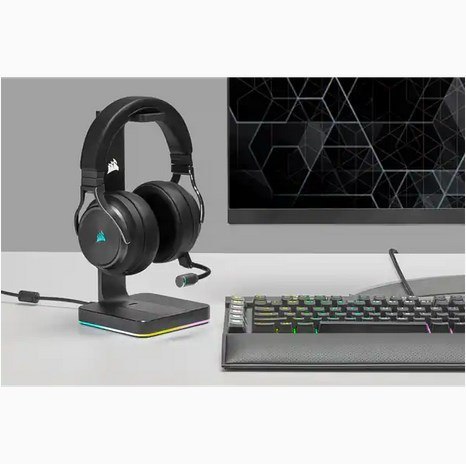 Corsair VIRTUOSO RGB Wireless XT Zestaw słuchawkowy Przewodowy i Bezprzewodowy Opaska na głowę Bluetooth Czarny Corsair VIRTUOSO RGB Wireless XT Zestaw słuchawkowy Przewodowy i Bezprzewodowy Opaska na głowę Bluetooth Czarny