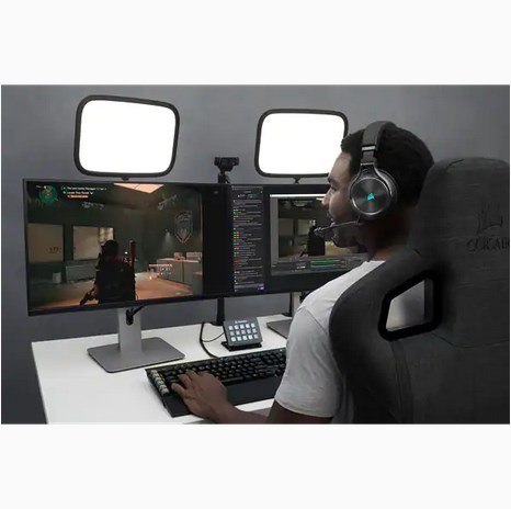 Corsair VIRTUOSO RGB Wireless XT Zestaw słuchawkowy Przewodowy i Bezprzewodowy Opaska na głowę Bluetooth Czarny Corsair VIRTUOSO RGB Wireless XT Zestaw słuchawkowy Przewodowy i Bezprzewodowy Opaska na głowę Bluetooth Czarny