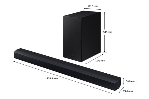 Samsung HW-C400/EN moduł głośników Czarny 2.0 kan. Samsung HW-C400/EN moduł głośników Czarny 2.0 kan.