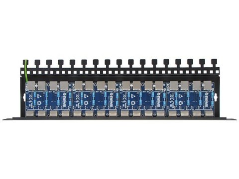 16-kanałowy panel zabezpieczający serii PRO z ochroną przepięciową POE EWIMAR PTF-516R-PRO/PoE 16-kanałowy panel zabezpieczający serii PRO z ochroną przepięciową POE EWIMAR PTF-516R-PRO/PoE