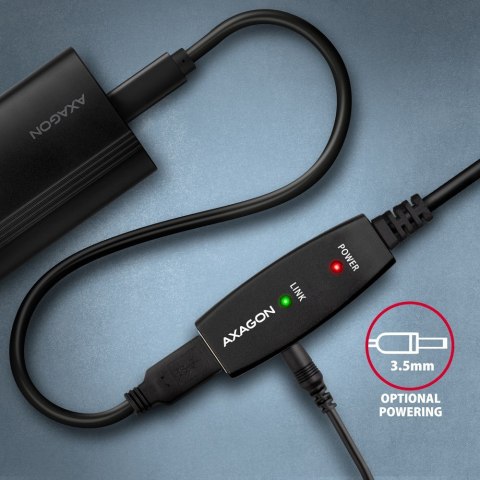 Axagon ADR-215 USB 2.0 A-M -> A-F active extension/repeater cable 15m - Kabel - Digital/Daten kabel USB USB A Czarny Axagon ADR-215 USB 2.0 A-M -> A-F active extension/repeater cable 15m - Kabel - Digital/Daten kabel USB USB A Czarny