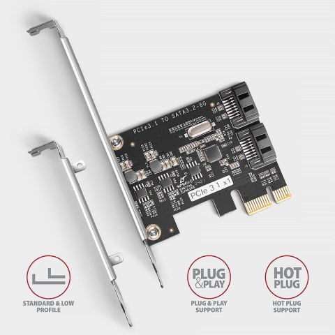 Axagon PCES-SJ2 adapter Wewnętrzny SATA Axagon PCES-SJ2 adapter Wewnętrzny SATA