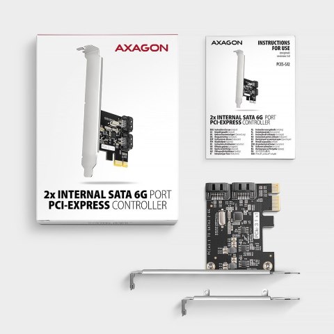 Axagon PCES-SJ2 adapter Wewnętrzny SATA Axagon PCES-SJ2 adapter Wewnętrzny SATA