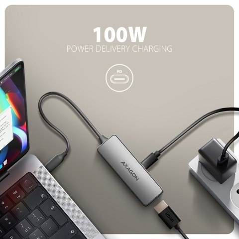 Axagon RVC-HI8KPD, USB-C -> HDMI 2.1 redukce / adaptér, 8K/60Hz, 4K/144Hz, HDR10+, PD100W 0,16 m USB Type-C HDMI + USB Type-C Axagon RVC-HI8KPD, USB-C -> HDMI 2.1 redukce / adaptér, 8K/60Hz, 4K/144Hz, HDR10+, PD100W 0,16 m USB Type-C HDMI + USB Type-C