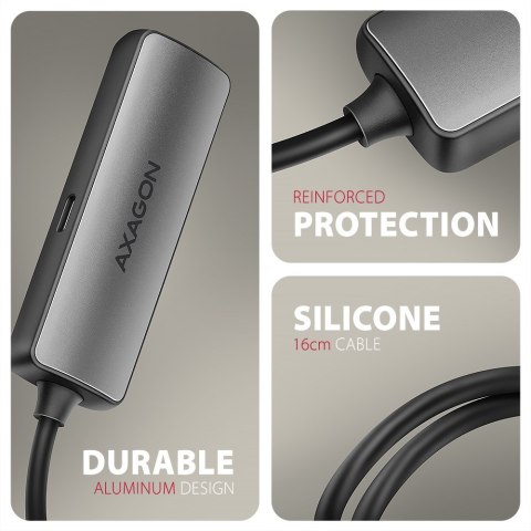 Axagon RVC-HI8KPD, USB-C -> HDMI 2.1 redukce / adaptér, 8K/60Hz, 4K/144Hz, HDR10+, PD100W 0,16 m USB Type-C HDMI + USB Type-C Axagon RVC-HI8KPD, USB-C -> HDMI 2.1 redukce / adaptér, 8K/60Hz, 4K/144Hz, HDR10+, PD100W 0,16 m USB Type-C HDMI + USB Type-C