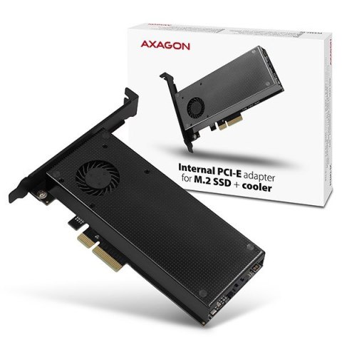 Adapter Axagon PCEM2-DC PCI-E x4 na M.2 NVMe z chłodzeniem Adapter Axagon PCEM2-DC PCI-E x4 na M.2 NVMe z chłodzeniem