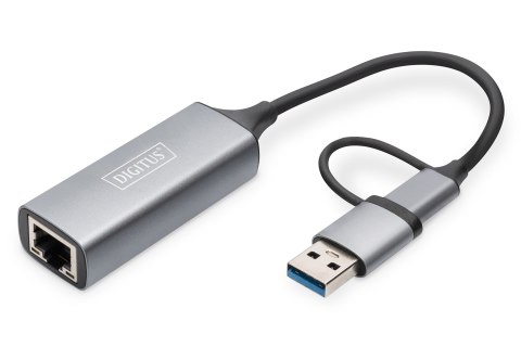 Adapter USB Typ-C na Gigabit Ethernet 2,5GUSB-C + USB A (USB 3.1/3.0) Adapter USB Typ-C na Gigabit Ethernet 2,5GUSB-C + USB A (USB 3.1/3.0)