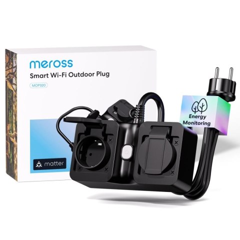 Inteligentna wtyczka SMART HOME WI-FI PLUG/INDOOR/OUTDOOR MOP320MA-EU MEROSS Inteligentna wtyczka SMART HOME WI-FI PLUG/INDOOR/OUTDOOR MOP320MA-EU MEROSS