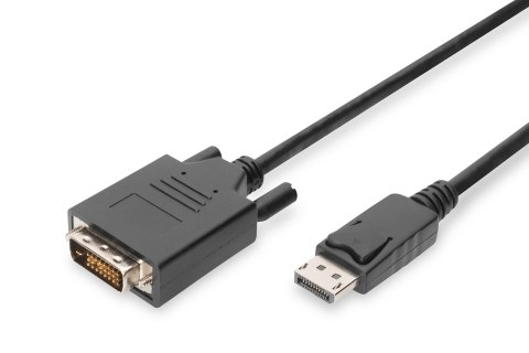 Kabel Assmann AK-340301-020-S (DisplayPort M - DVI-D M; 2m; kolor czarny) Kabel Assmann AK-340301-020-S (DisplayPort M - DVI-D M; 2m; kolor czarny)