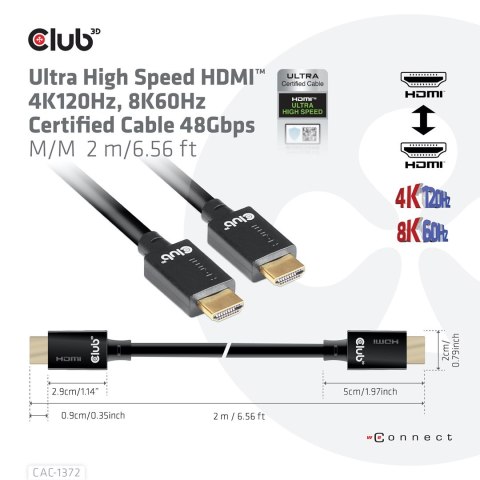 Kabel Cllub3D CAC-1372 Ultra High Speed HDMI™ Kabel Cllub3D CAC-1372 Ultra High Speed HDMI™