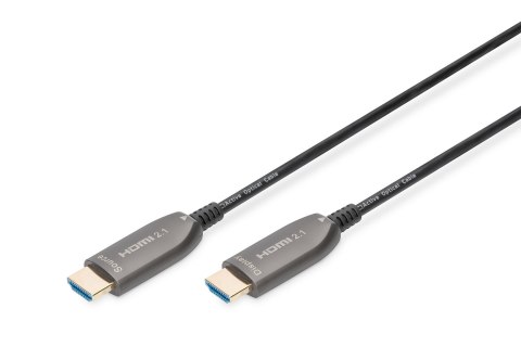 Kabel połączeniowy hybrydowy HDMI 2.1 Ultra High Speed 8K60Hz UHD HDMI A/HDMI A M/M czarny 20m Kabel połączeniowy hybrydowy HDMI 2.1 Ultra High Speed 8K60Hz UHD HDMI A/HDMI A M/M czarny 20m