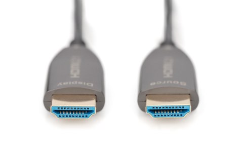 Kabel połączeniowy hybrydowy HDMI 2.1 Ultra High Speed 8K60Hz UHD HDMI A/HDMI A M/M czarny 20m Kabel połączeniowy hybrydowy HDMI 2.1 Ultra High Speed 8K60Hz UHD HDMI A/HDMI A M/M czarny 20m