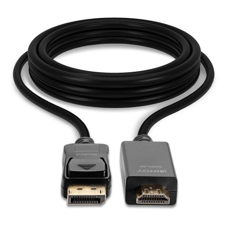 Lindy 36924 adapter kablowy 5 m DisplayPort HDMI Typu A (Standard) Czarny Lindy 36924 adapter kablowy 5 m DisplayPort HDMI Typu A (Standard) Czarny