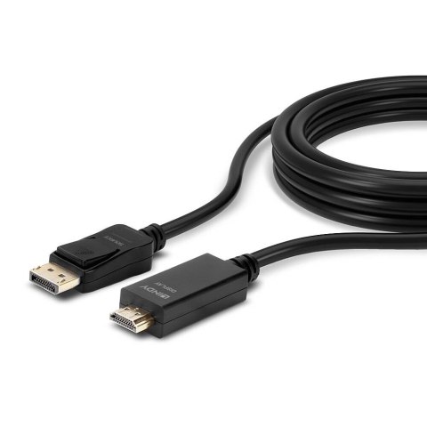 Lindy 36924 adapter kablowy 5 m DisplayPort HDMI Typu A (Standard) Czarny Lindy 36924 adapter kablowy 5 m DisplayPort HDMI Typu A (Standard) Czarny