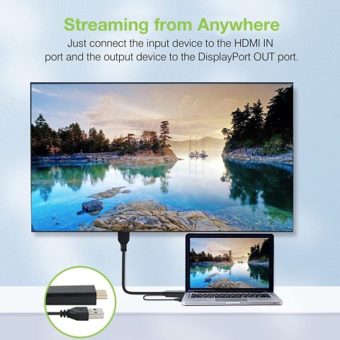 Techly ICOC HDMI-DP12A konwerter sygnału wideo 4096 x 2160 px Techly ICOC HDMI-DP12A konwerter sygnału wideo 4096 x 2160 px